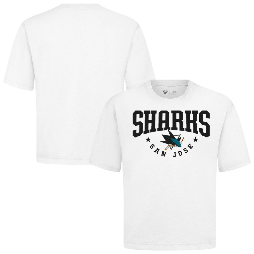 San Jose Sharks - Levelwear Luxe Signature Knit T-Shirt White