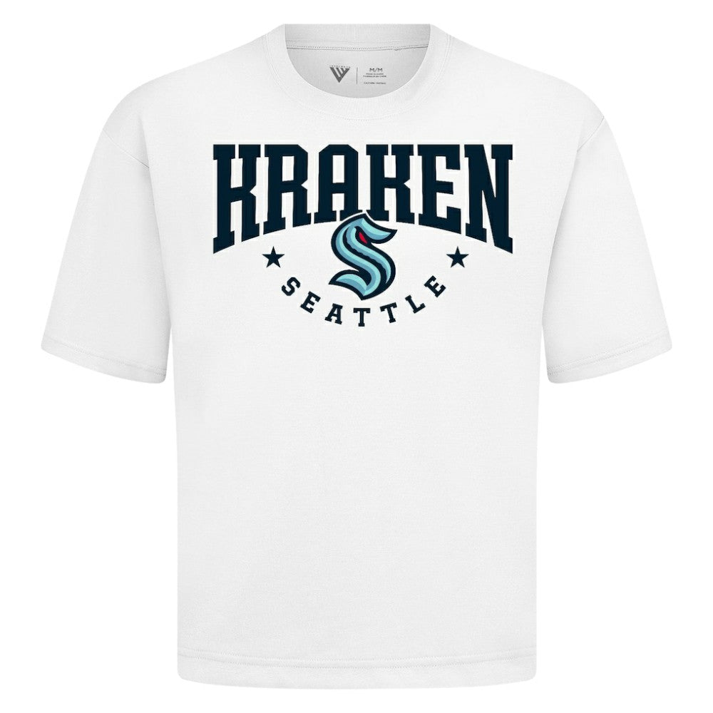 Seattle Kraken Levelwear Luxe Signature Knit T-Shirt White