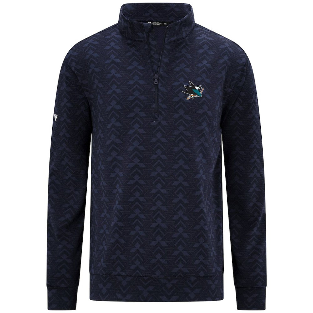 San Jose Sharks - Levelwear Chameleon Quarter-Zip Sweatshirt Navy