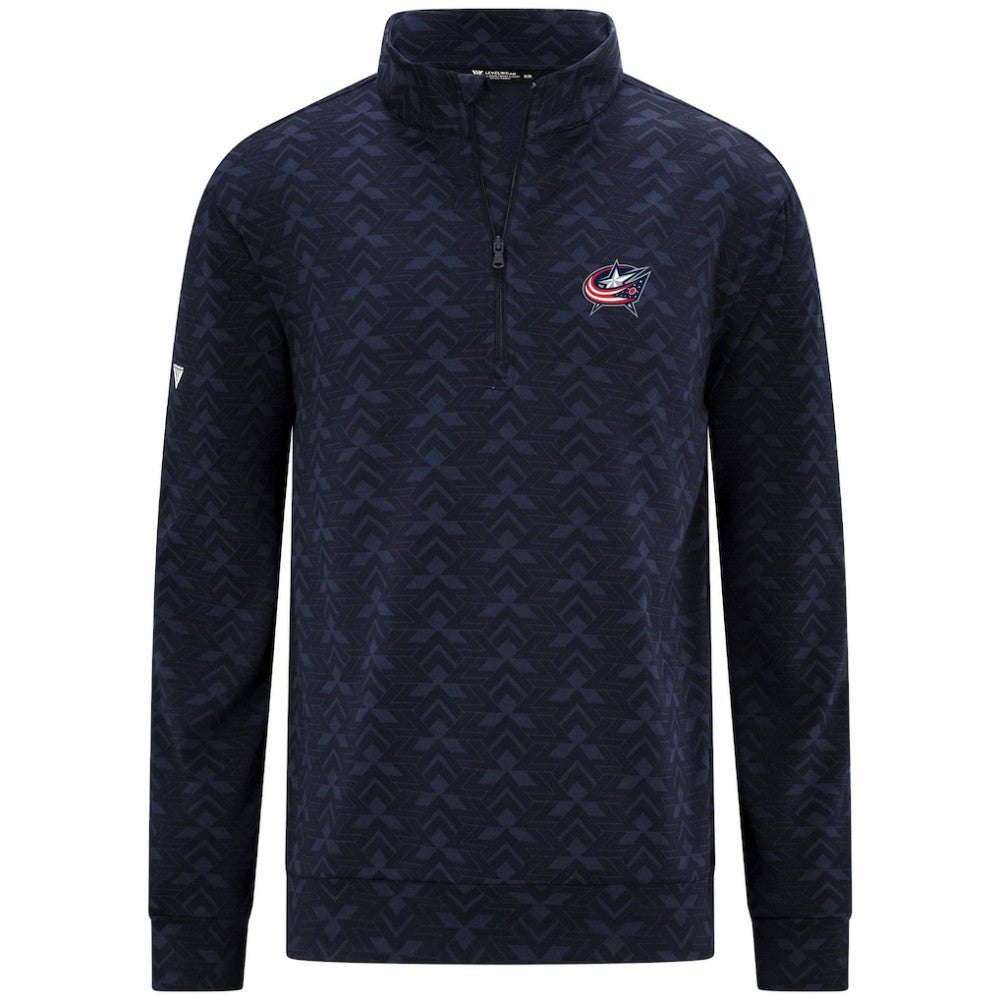 Columbus Blue Jackets - Levelwear Chameleon Quarter-Zip Sweatshirt Navy