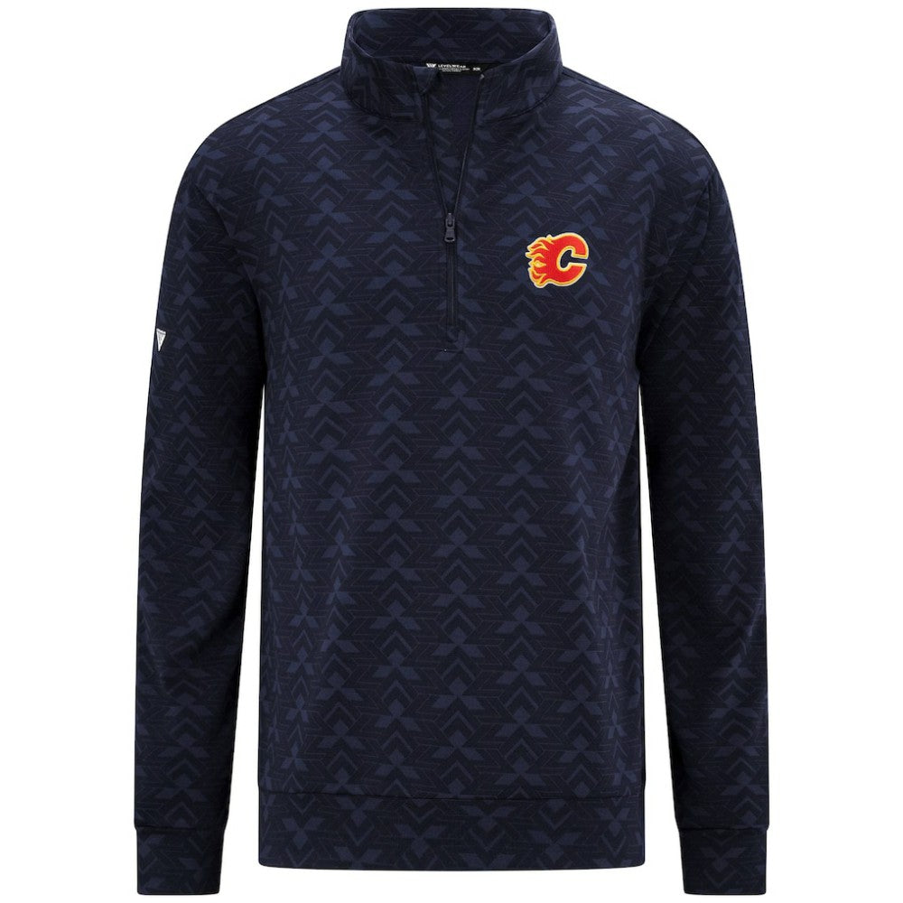Calgary Flames - Levelwear Chameleon Quarter-Zip Sweatshirt Navy
