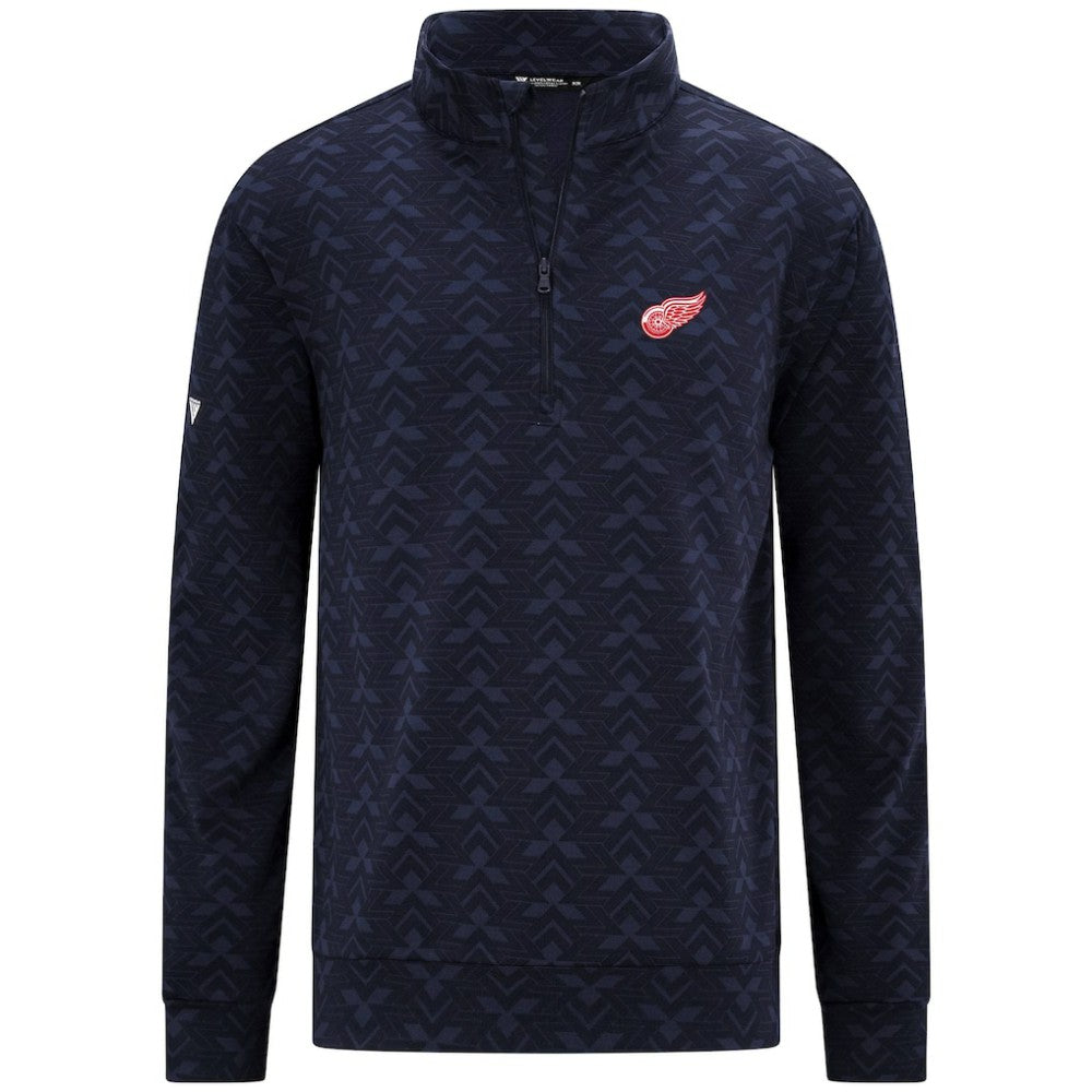 Detroit Red Wings - Levelwear Chameleon Quarter-Zip Sweatshirt Navy