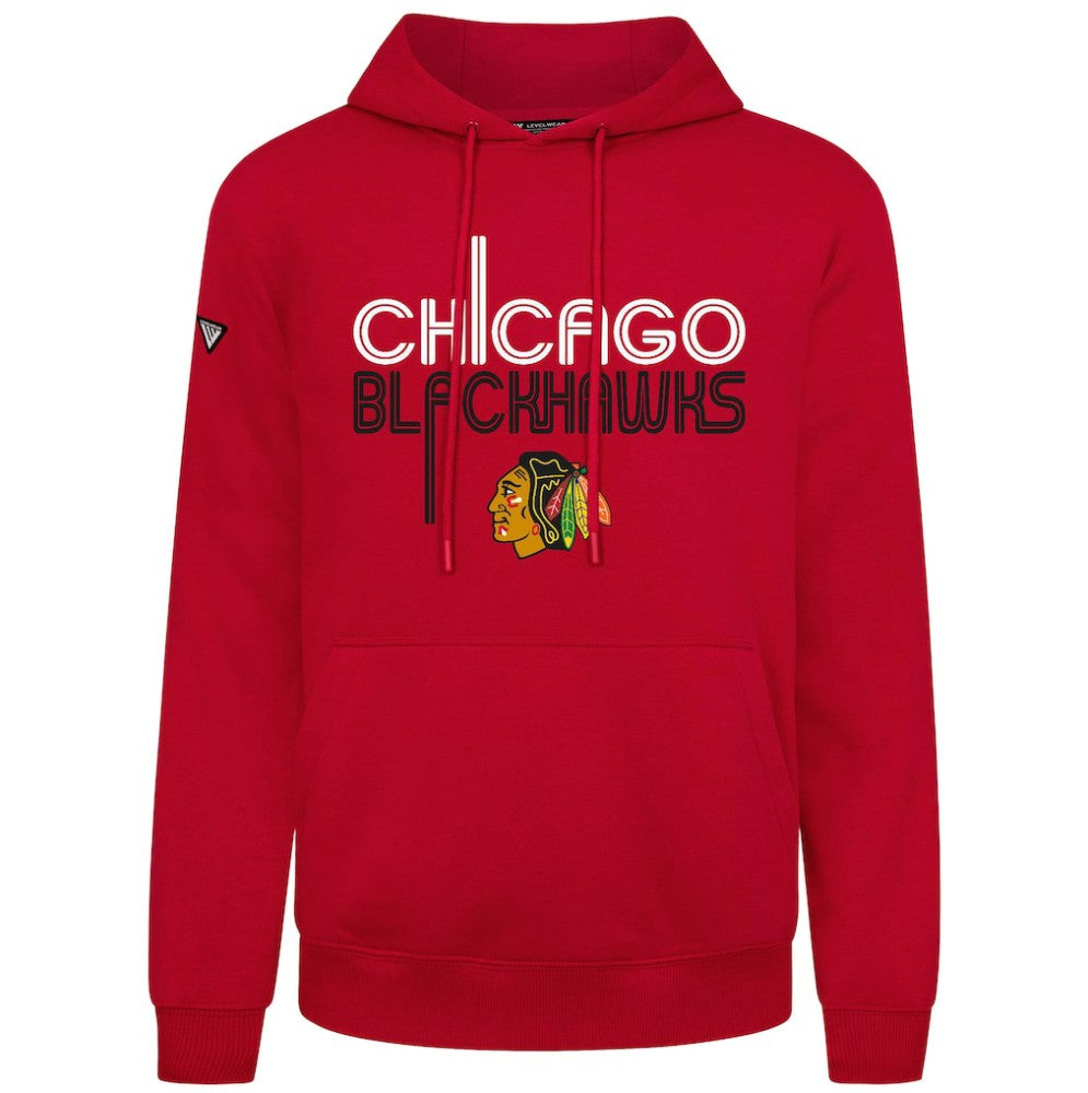 Chicago Blackhawks Levelwear Podium Lanes Hoodie Red