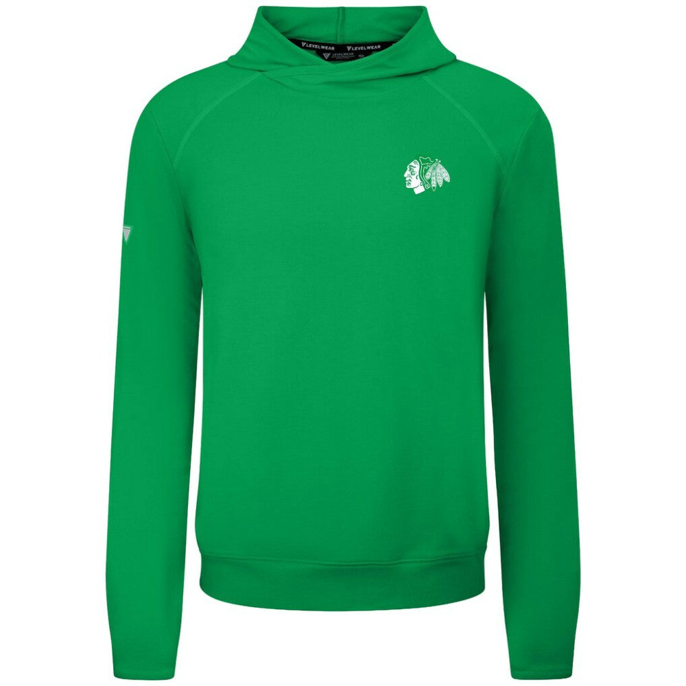 Chicago Blackhawks Levelwear St. Patrick's Day Mandate Tri-Blend Hoodie Green