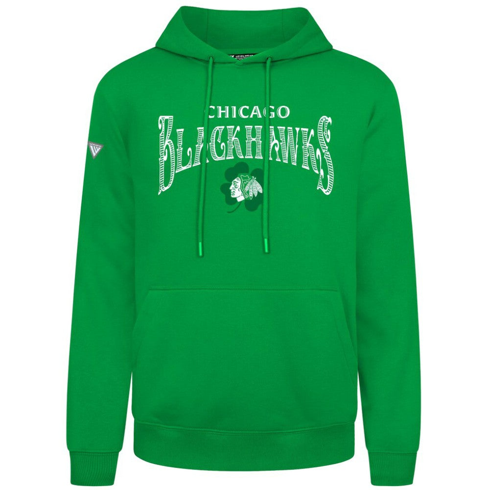 Chicago Blackhawks Levelwear St. Patrick's Day Podium Hoodie Green