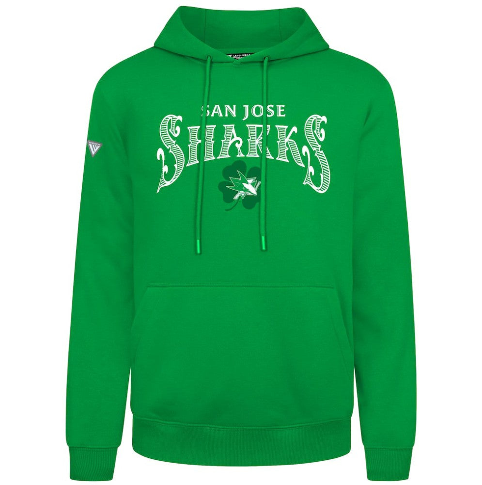San Jose Sharks - Levelwear St. Patrick's Day Podium Hoodie Green