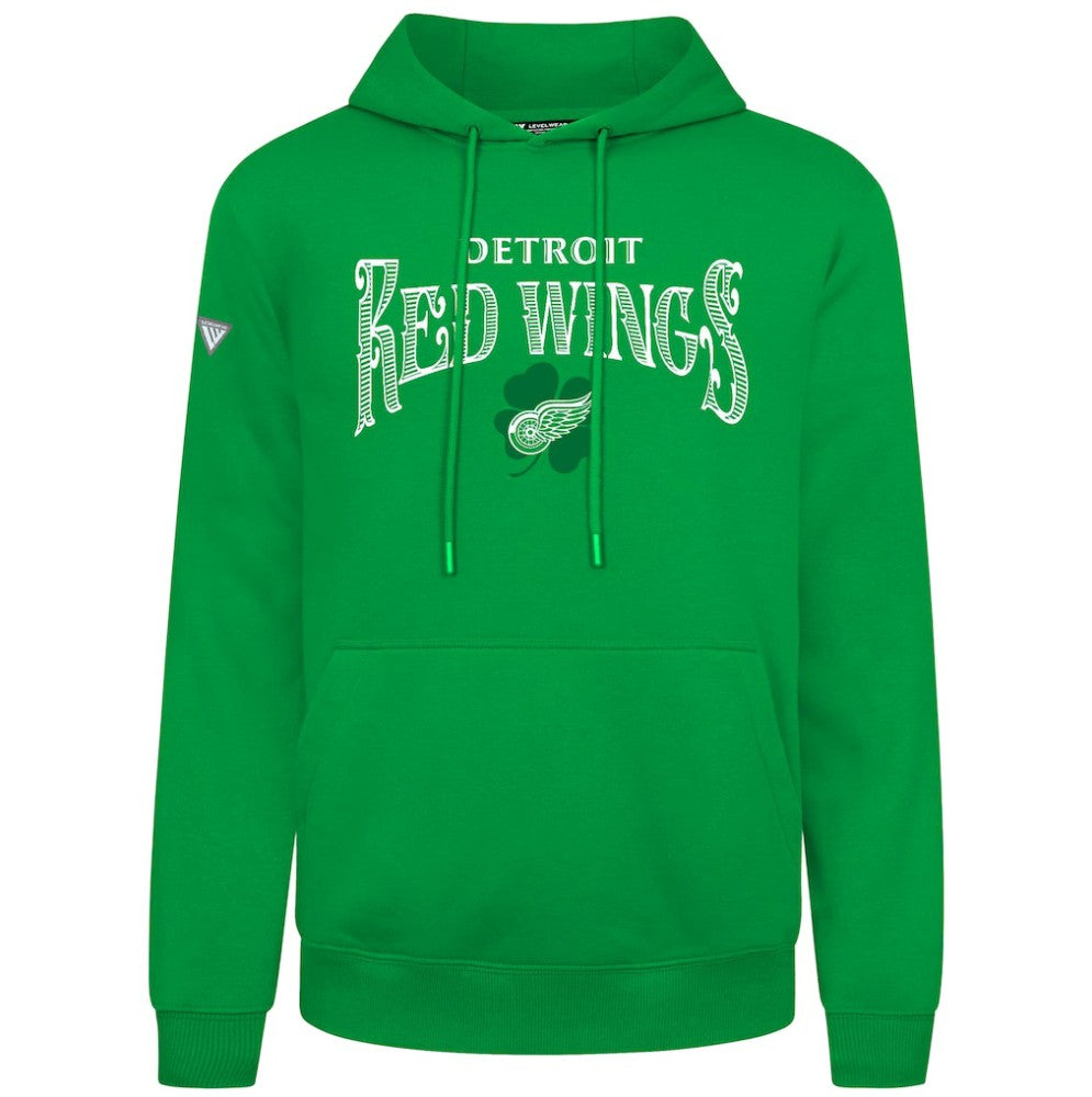 Detroit Red Wings - Levelwear St. Patrick's Day Podium Hoodie Green