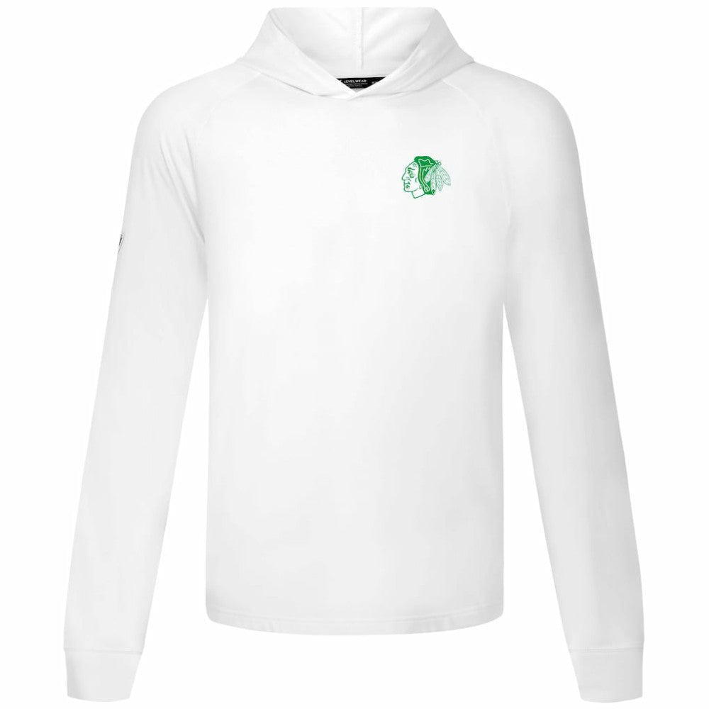Chicago Blackhawks Levelwear St. Patrick's Day Dimension Hoodie White
