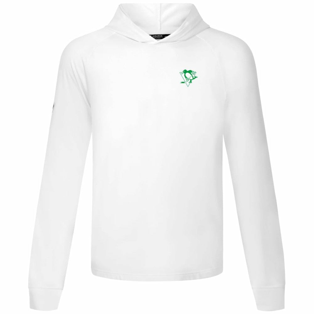 Pittsburgh Penguins Levelwear St. Patrick's Day Dimension Hoodie White