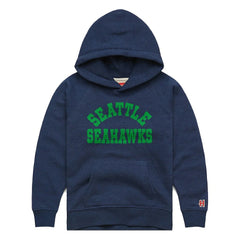 Seattle Seahawks Homage Youth Classic Tri-Blend Hoodie College Navy - NFL