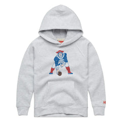 New England Patriots Homage Youth 1979 Tri-Blend Hoodie Ash - NFL