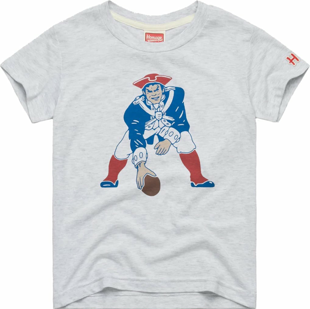 New England Patriots Homage Youth 1979 Tri-Blend T-Shirt Ash - NFL