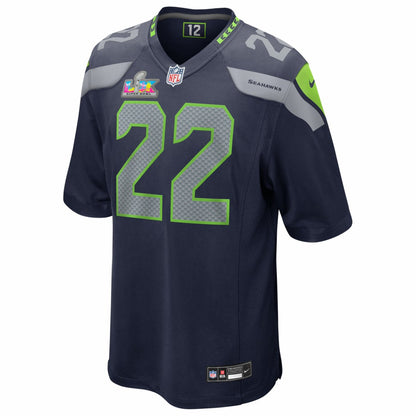 Rashid Shaheed Seattle Seahawks Super Bowl LX Patch Game Jersey - College Navy | NFL Jerseys