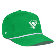 Pittsburgh Penguins Levelwear St. Patrick's Day Gambit Rope Adjustable Hat Kelly Green