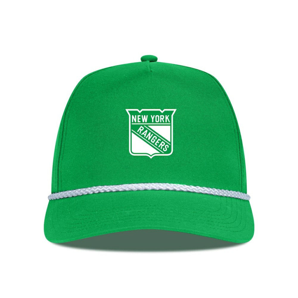 New York Rangers Levelwear St. Patrick's Day Gambit Rope Adjustable Hat Kelly Green