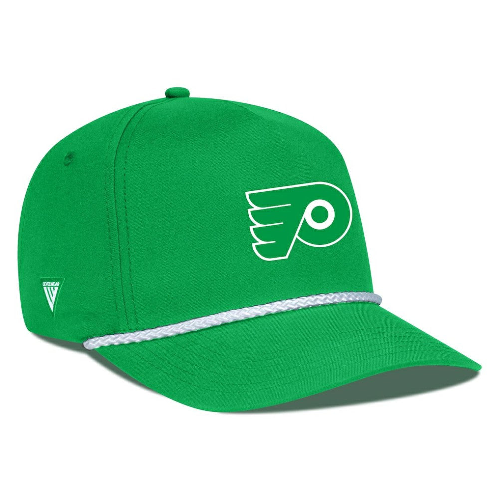 Philadelphia Flyers - Levelwear St. Patrick's Day Gambit Rope Adjustable Hat Kelly Green