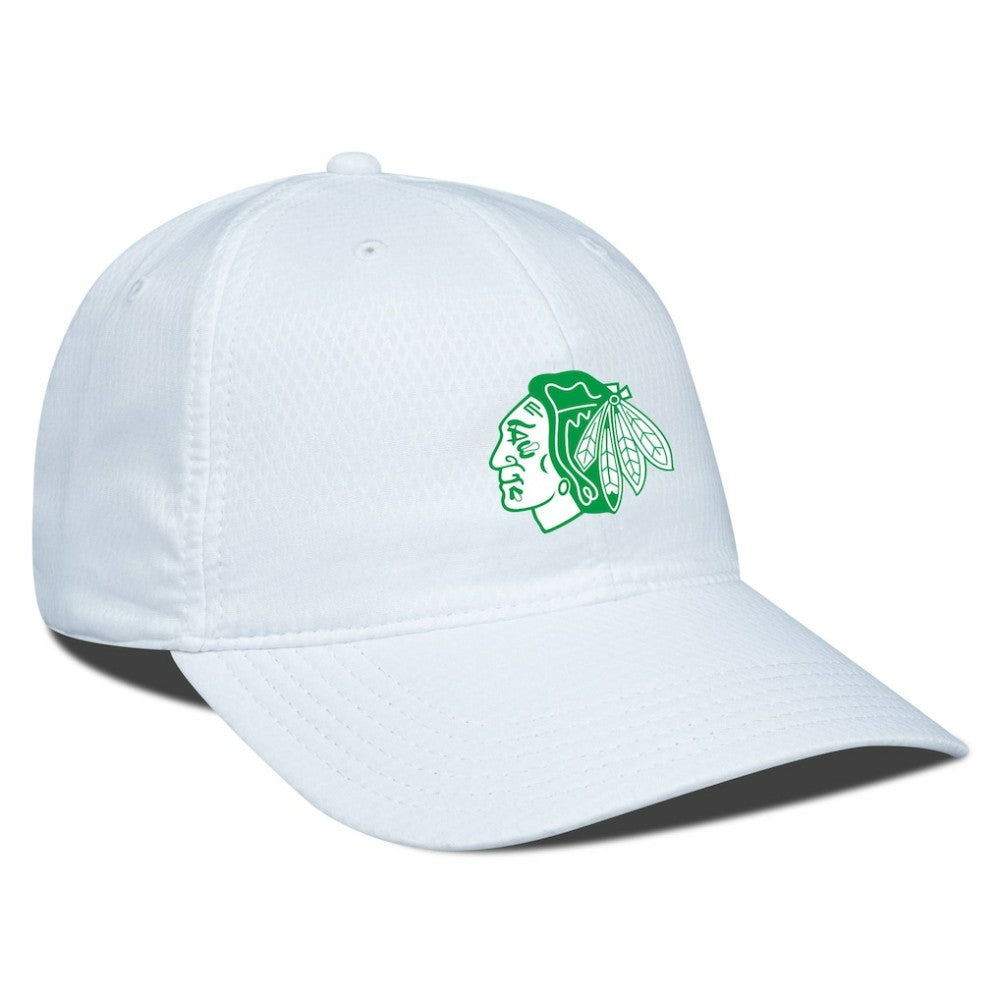 Chicago Blackhawks Levelwear Matrix Patch Adjustable Hat White