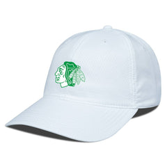 Chicago Blackhawks Levelwear Matrix Patch Adjustable Hat White