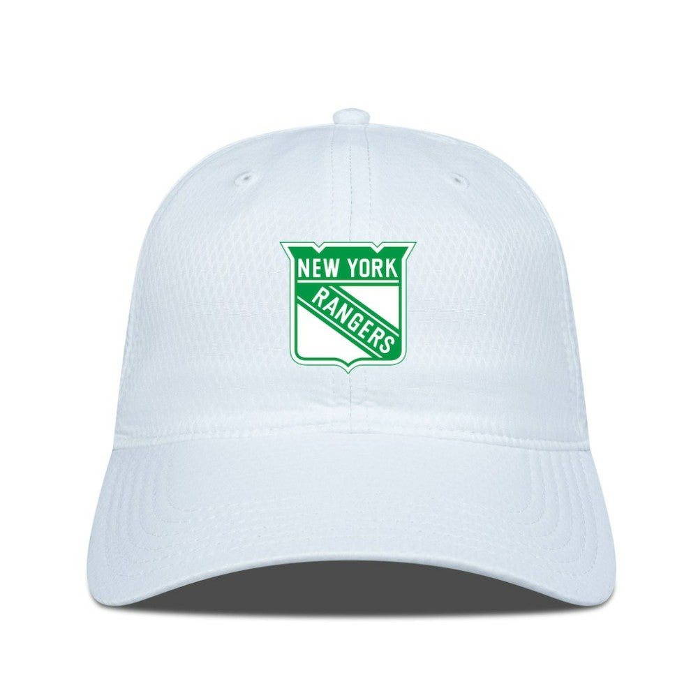 New York Rangers Levelwear Matrix Patch Adjustable Hat White