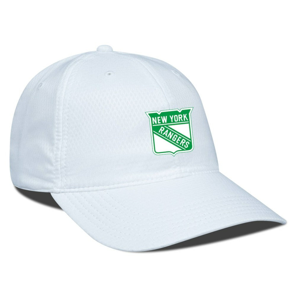 New York Rangers Levelwear Matrix Patch Adjustable Hat White