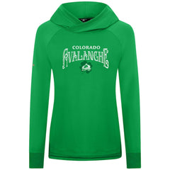 Colorado Avalanche - Levelwear Women's St. Patrick's Day Slender Raglan Hoodie Kelly Green