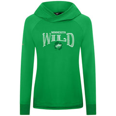 Minnesota Wild - Levelwear Women's St. Patrick's Day Slender Raglan Hoodie Kelly Green