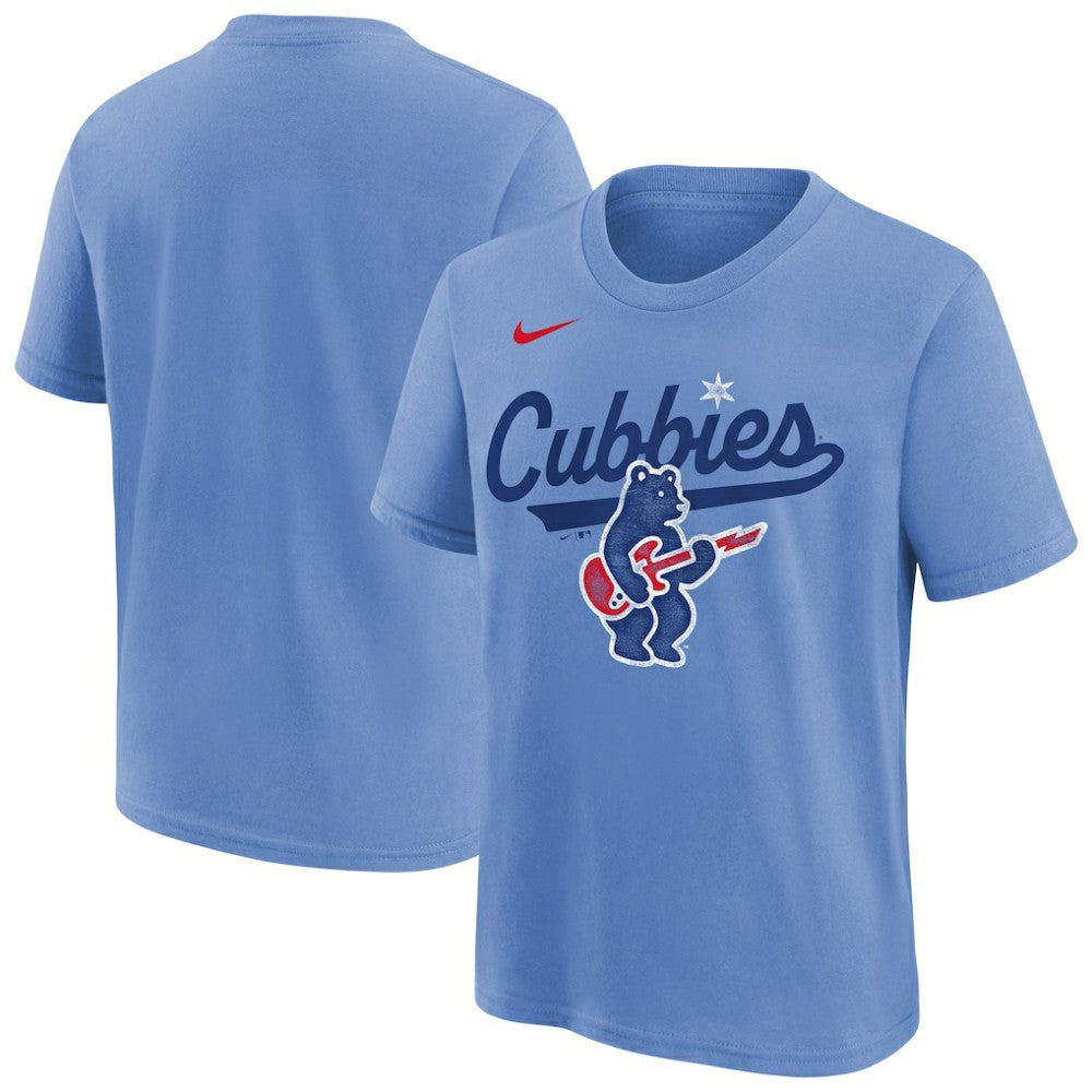 Chicago Cubs Nike Youth Electric Bear Alternate T-Shirt Online