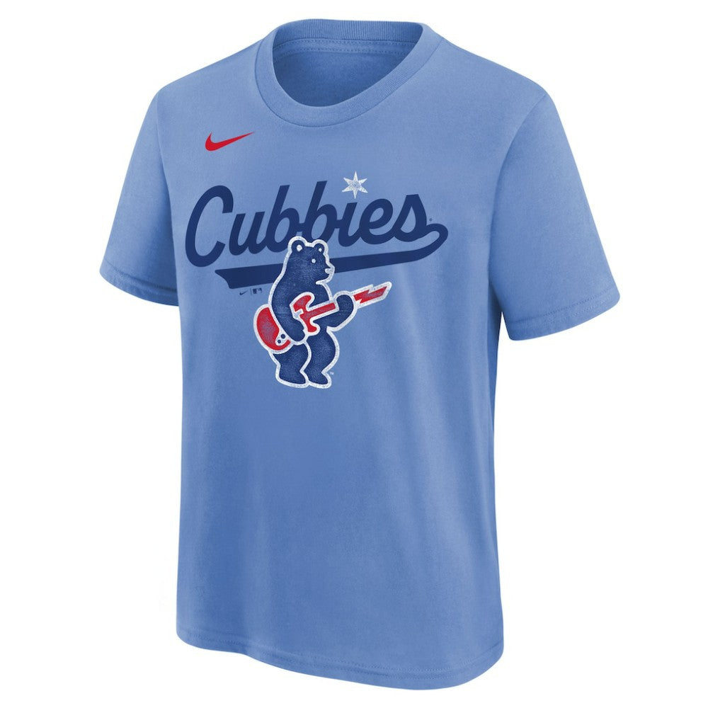 Chicago Cubs Nike Youth Electric Bear Alternate T-Shirt Online
