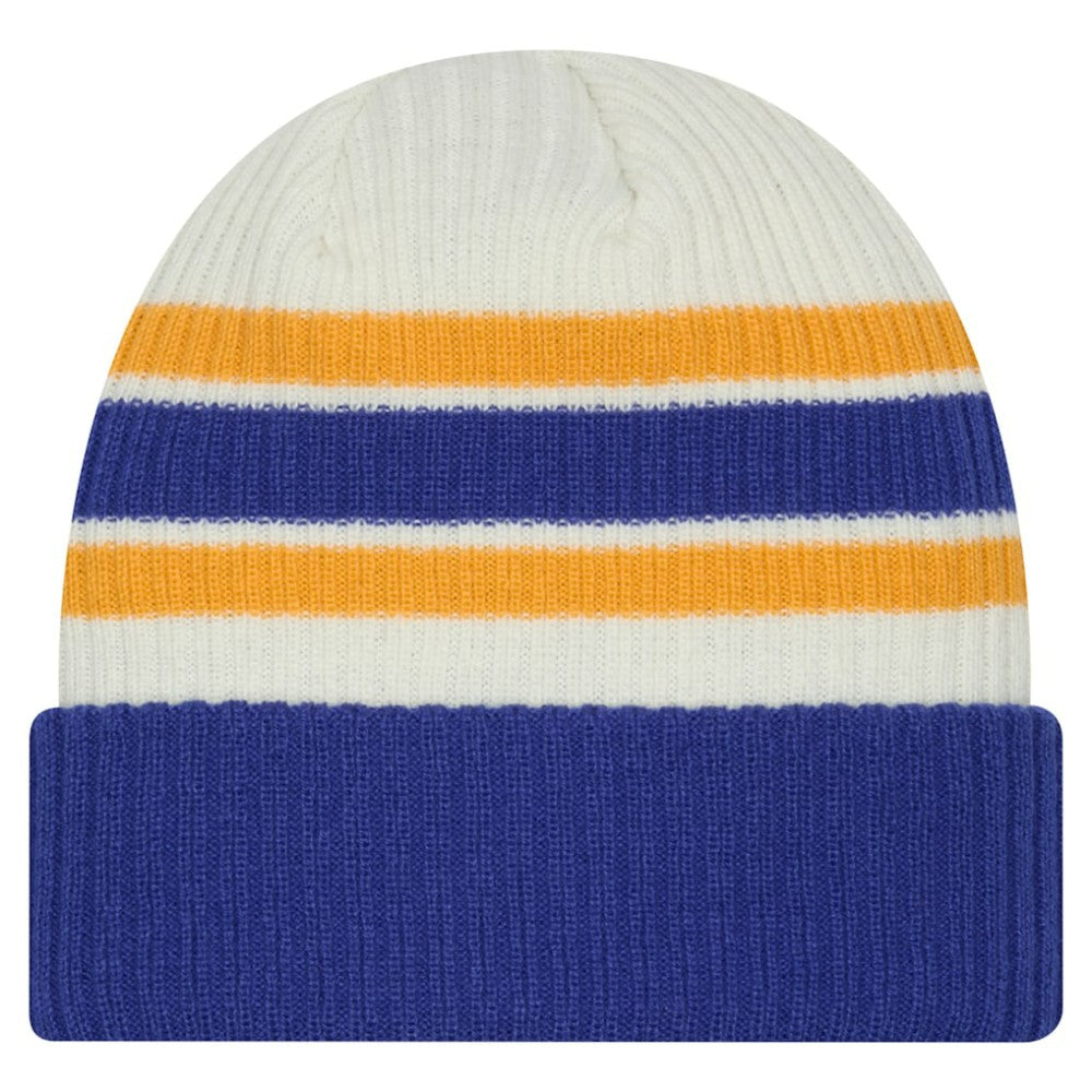Buffalo Sabres - New Era Vintage Cuffed Knit Hat Cream/Royal