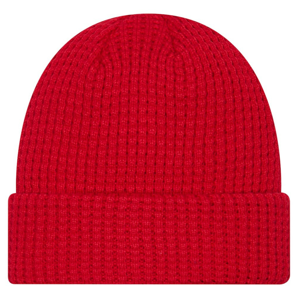 Detroit Red Wings - New Era Waffle Cuffed Knit Hat Red