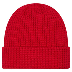 Detroit Red Wings - New Era Waffle Cuffed Knit Hat Red