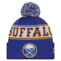 Buffalo Sabres - New Era Retro Cuffed Knit Hat with Pom Royal