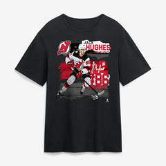 Jack Hughes New Jersey Devils - Fresh Ice T-Shirt Black