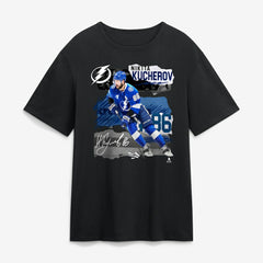 Nikita Kucherov Tampa Bay Lightning - Fresh Ice T-Shirt Black