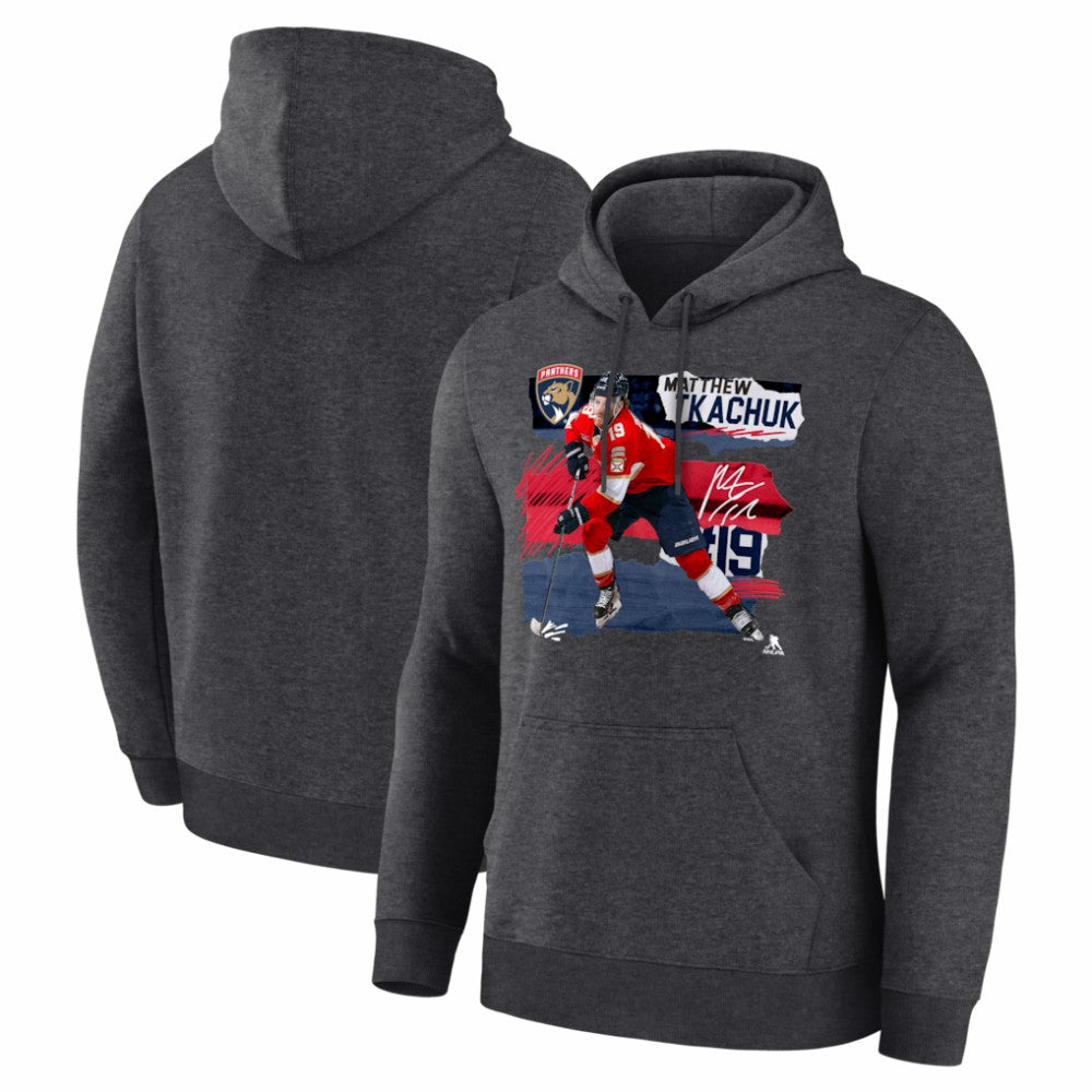Matthew Tkachuk Florida Panthers - Fresh Ice Hoodie Charcoal