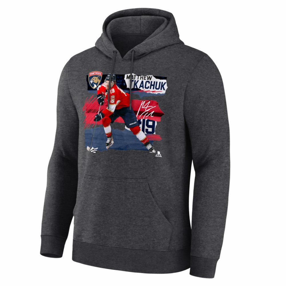 Matthew Tkachuk Florida Panthers - Fresh Ice Hoodie Charcoal