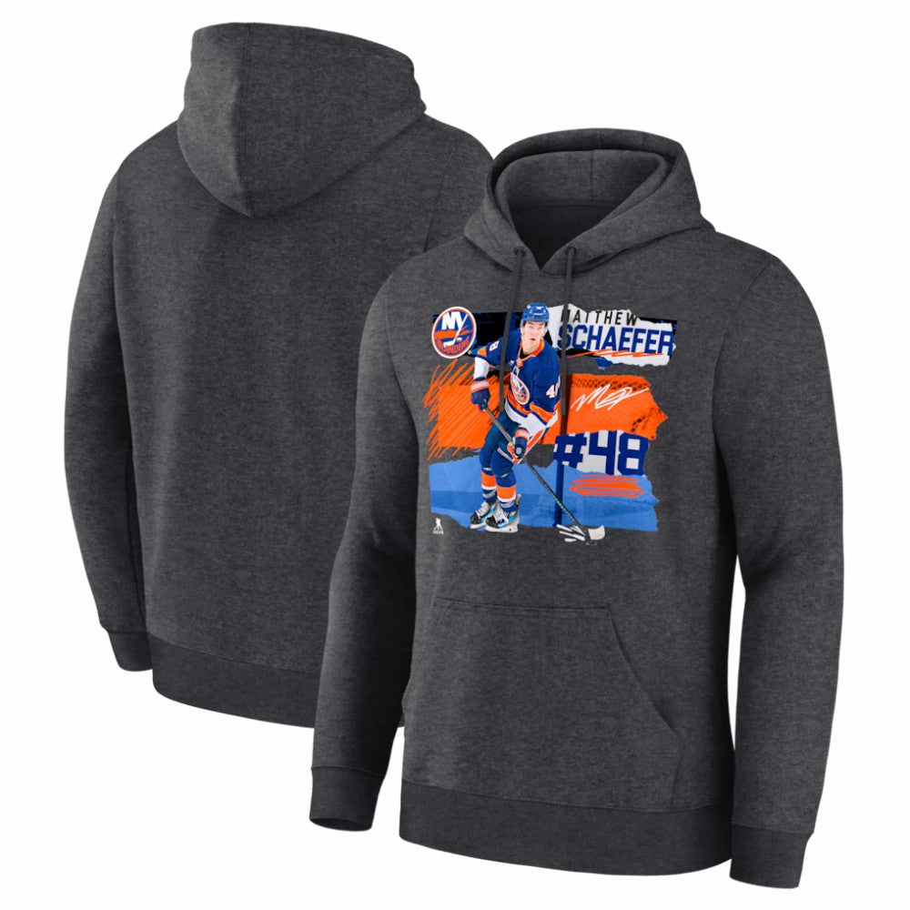 Matthew Schaefer New York Islanders - Fresh Ice Hoodie Charcoal