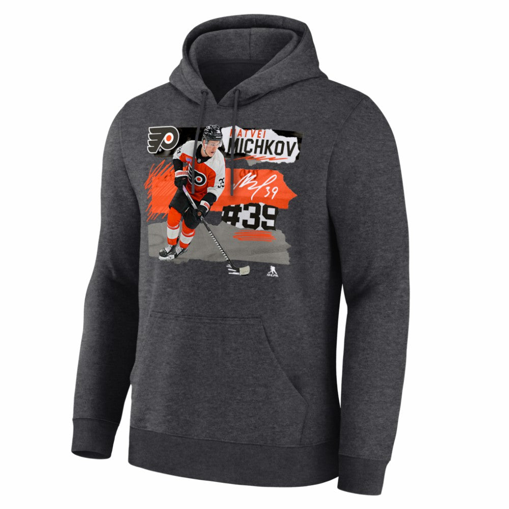 Matvei Michkov Philadelphia Flyers - Fresh Ice Hoodie Charcoal