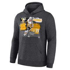 Sidney Crosby Pittsburgh Penguins Fresh Ice Hoodie Charcoal