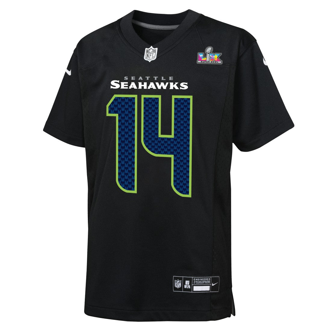 Sam Darnold Seattle Seahawks Youth Super Bowl LX Carbon Fashion Game Jersey Black - Nike