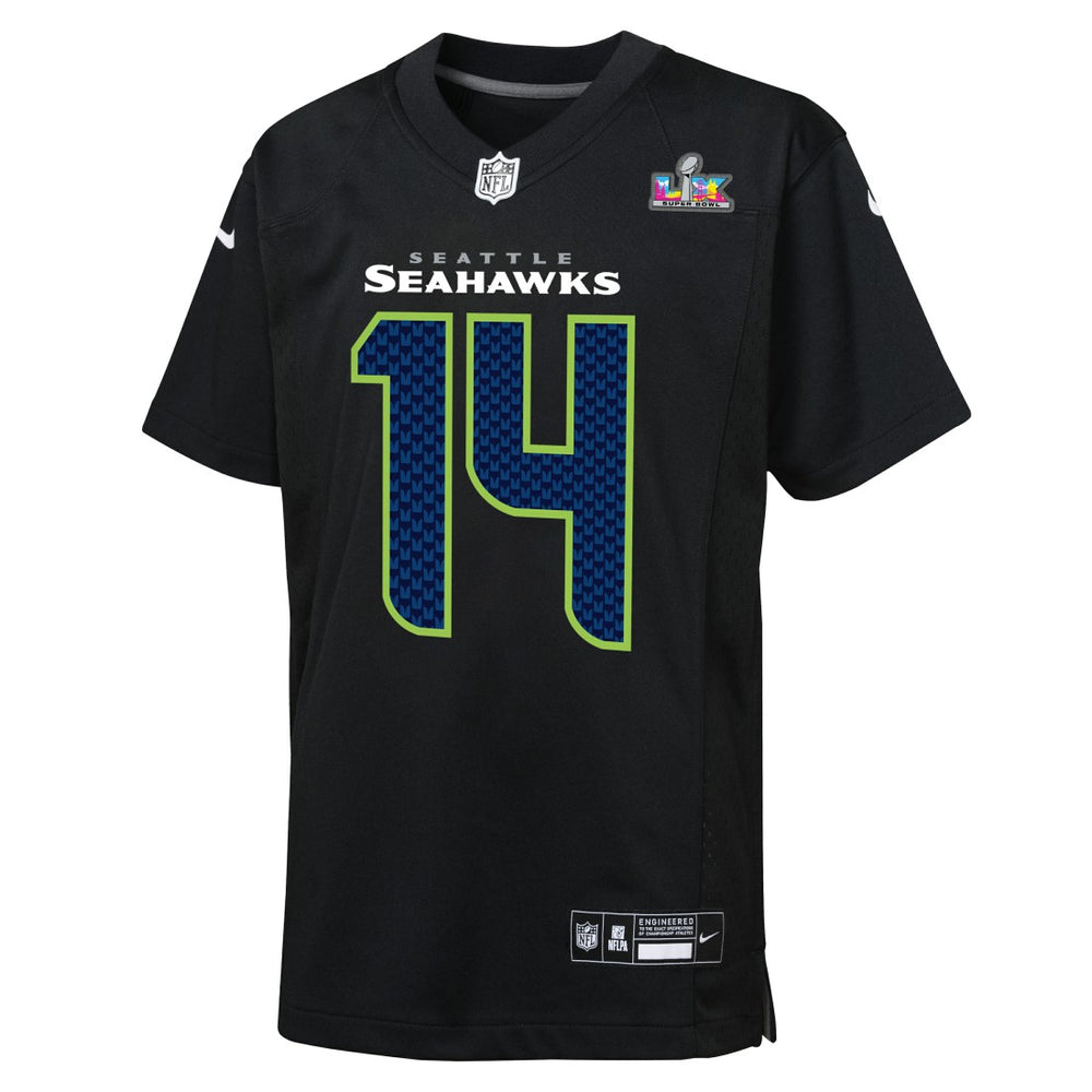 Sam Darnold Seattle Seahawks Youth Super Bowl LX Carbon Fashion Game Jersey Black - Nike