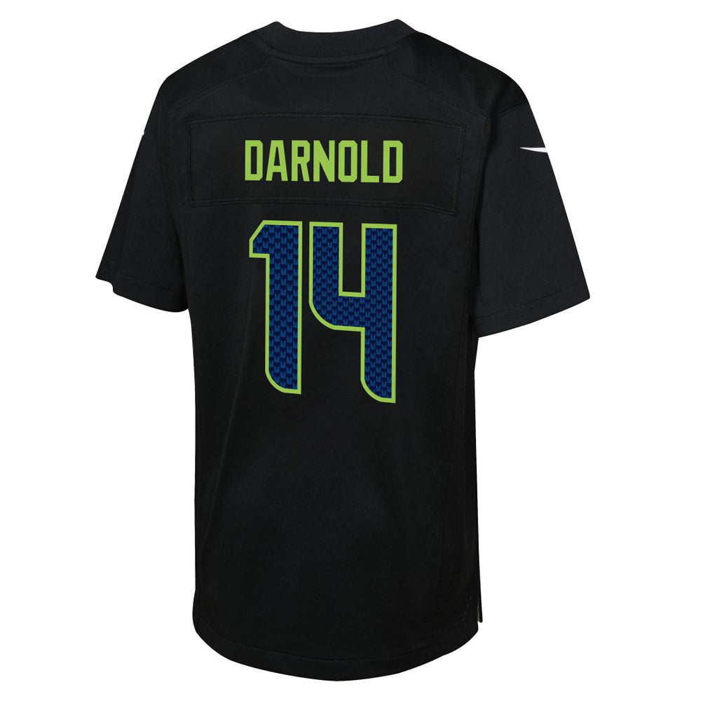 Sam Darnold Seattle Seahawks Youth Super Bowl LX Carbon Fashion Game Jersey Black - Nike