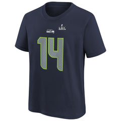 Sam Darnold Seattle Seahawks Youth Super Bowl LX Name & Number T-Shirt College Navy - Nike