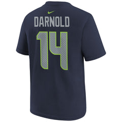 Sam Darnold Seattle Seahawks Youth Super Bowl LX Name & Number T-Shirt College Navy - Nike