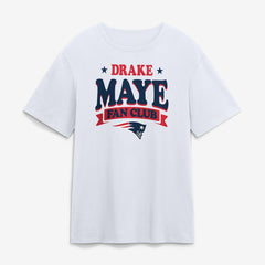 New England Patriots Drake Maye Fan Club T-Shirt White - NFL