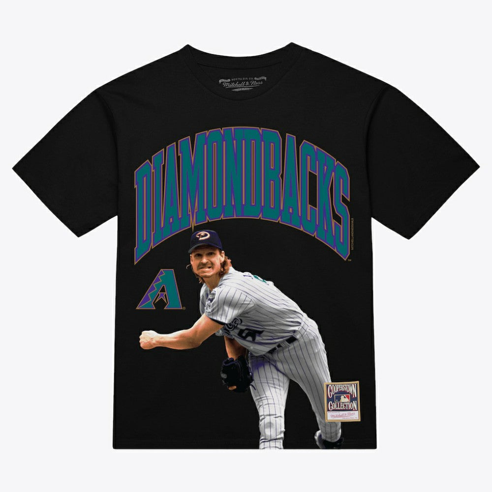 Randy Johnson Arizona Diamondbacks Mitchell & Ness Photo Arch Player Graphic T-Shirt for sale