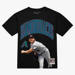 Randy Johnson Arizona Diamondbacks Mitchell & Ness Photo Arch Player Graphic T-Shirt for sale