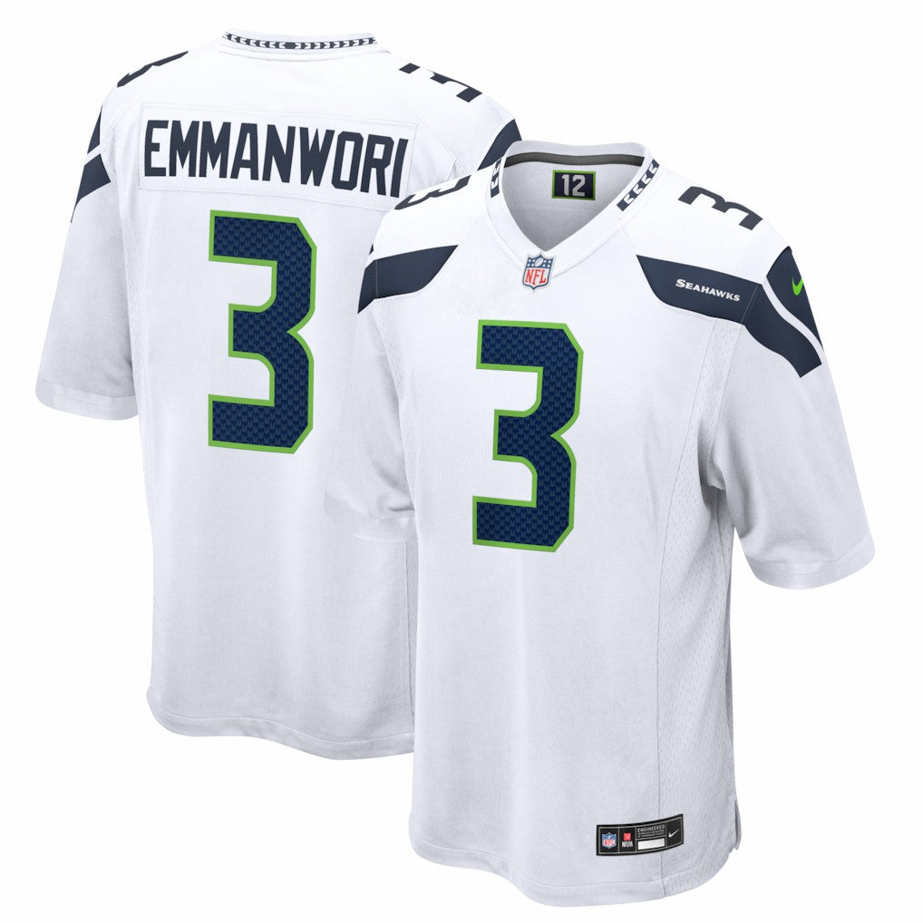 Nick Emmanwori Seattle Seahawks Game Jersey - White | NFL Jerseys