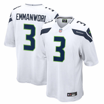 Nick Emmanwori Seattle Seahawks Game Jersey - White | NFL Jerseys