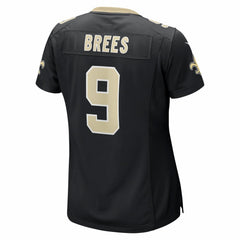 Drew Brees New Orleans Saints Women's Team Game Jersey Black - Nike